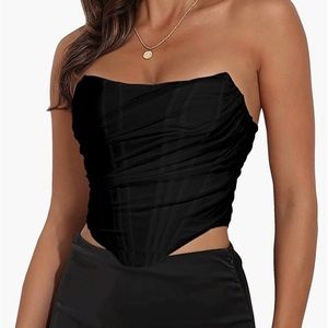 Modegal Bustier Zip Back Corset